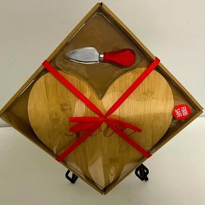 Valentine’s Charcuterie Board - Heart Shape Cheese Board